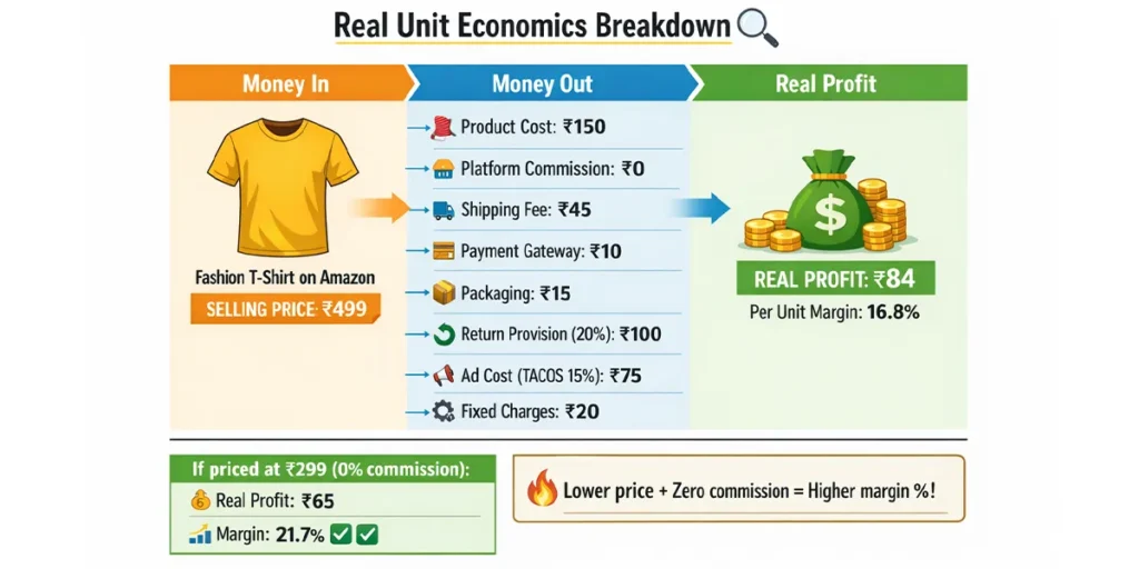 Product unit economic of marketplace