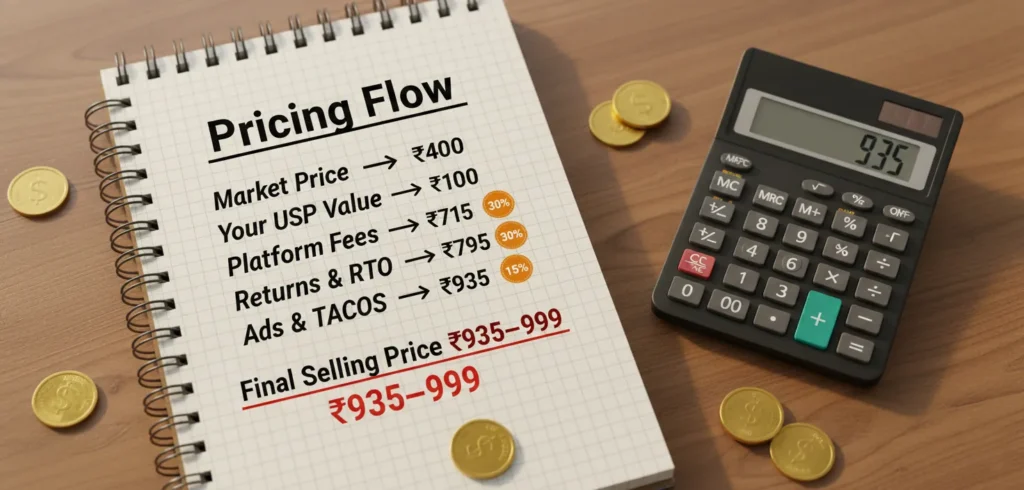 marketplace calculator price breakup..how to decide marketplace produce price